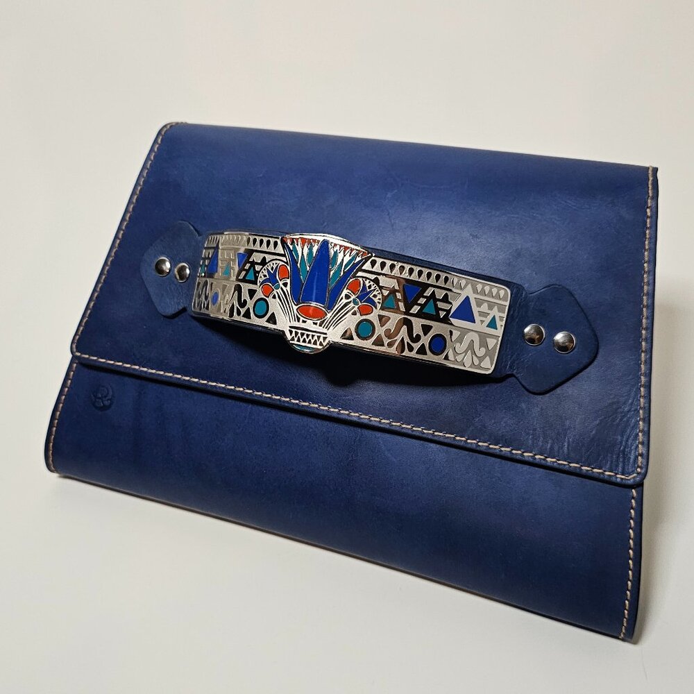 Cow leather clutch